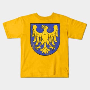Vintage Distressed Style Poland/Polish Silesia Province Kids T-Shirt